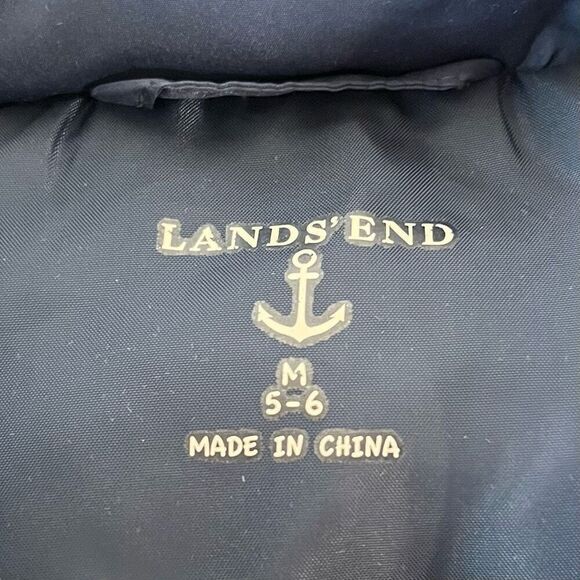 Lands End Boys Down Vest Sz M (5-6) EUC - Picture 3 of 4